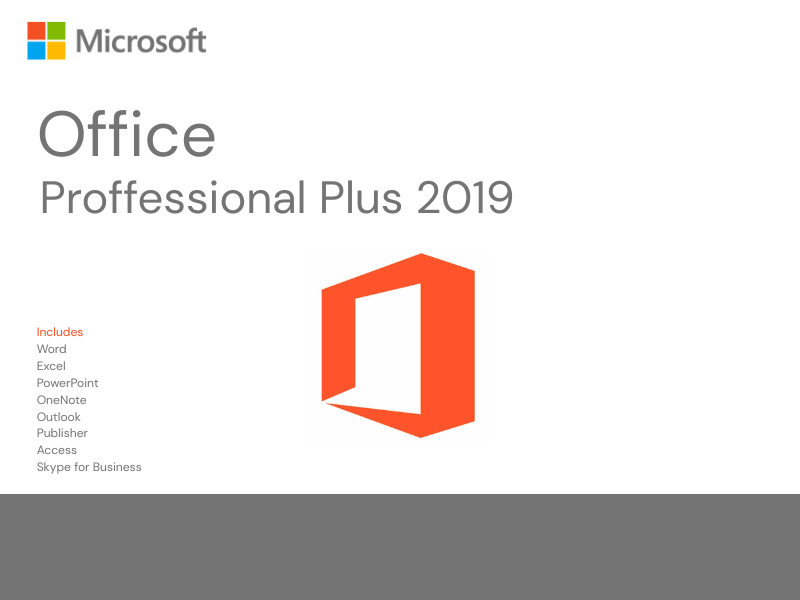Clé d'activation d'Office 2019 Professional Plus (PC)